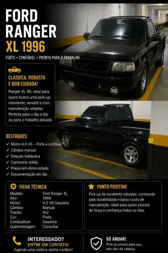 Ford Ranger XL 4.0 CS 1996