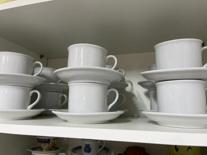 12 Xícaras para café com leite