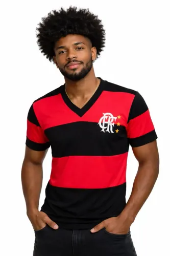 Antiga Camisa Flamengo RJ Pérola Futebol Década 80 Época 