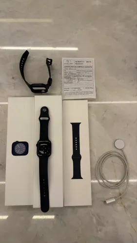 Apple Watch Series 8 45mm - Único Dono - Com Certificado de Garantia