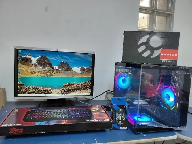 Computador Completo Gamer i5 Placa Asus Gamer SSd 480 Ram 16GB Rx 580 Monitor 22