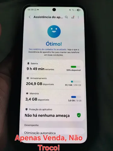 Galaxy A35 5G Azul Claro. 256 GB Memória Interna, 8 GB Memória Ram (Não Troco)!