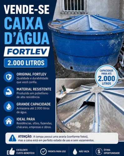 Caixa d?Água Fortlev 2.000 Litros