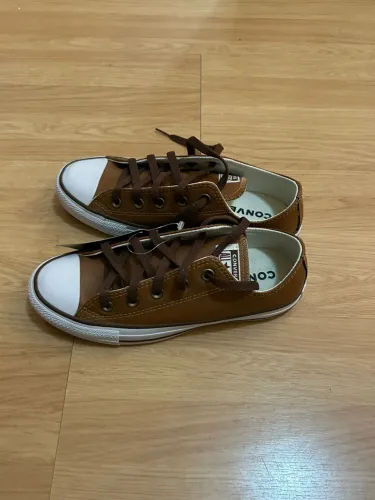 all star 34 couro marrom 