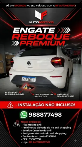 Engate para reboque carrocinha