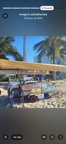 vendo carrinho de praia pronto pra trabalhar com mesas cadeiras ombrelones