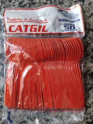 Kit de Colheres de Plástico para Festas Vermelha Aniversário Festas em Geral