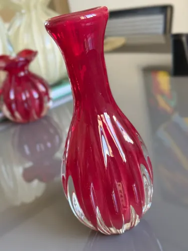 Murano São Marcos cristal vermelho 