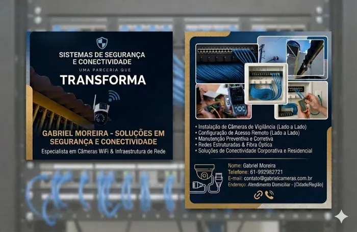 Técnico de redes e câmeras Wi-Fi.