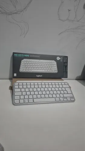 TECLADO LOGITECH MX KEYS MINI -BRANCO COM CAIXA ORIGINAL