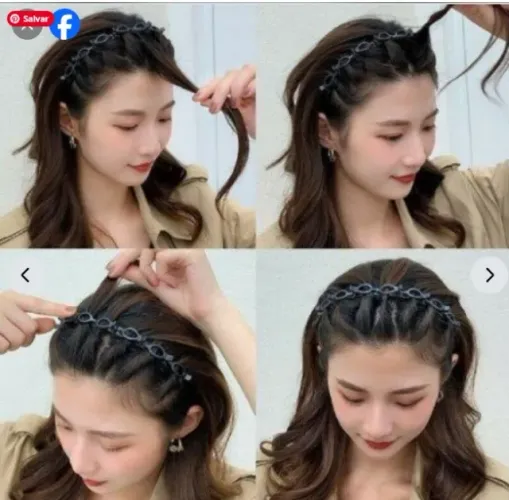Tiara de Cabelo com Presilhas 