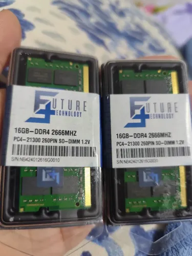 Kit com 2 unidades Memória Notebook 16GB DDR4 lacrada