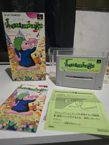 Lemmings Super Famicom - CIB Original JP - Nintendo