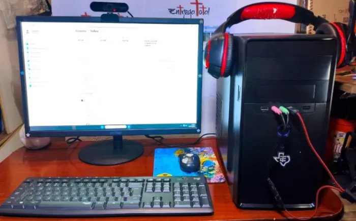 Desktop HP Cpu Intel Core i5 Ssd 480GB Ram 8GB + Monitor LED 22"
