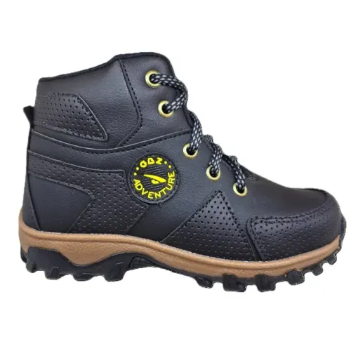 Bota Infantil Gibizinho Adventure Masculina Preto Coturno 465PR