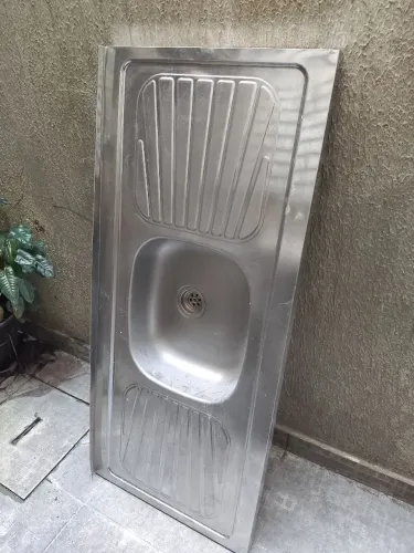 Bancada de pia inox