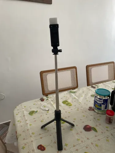 tripé/pau de selfie com led