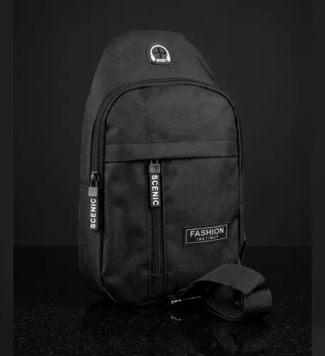 Bolsa Peitoral Unissex Compacta em Nylon Impermeável | Crossbody C/ Alça Ajustável