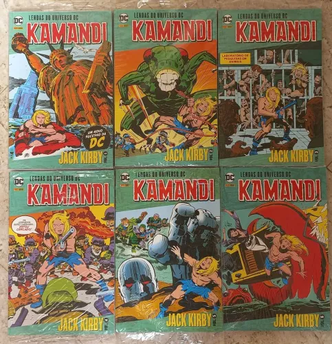 Kamandi de Jack Kirby Completa vol 1 a 6 Lacradas Lendas do Universo DC da Panini