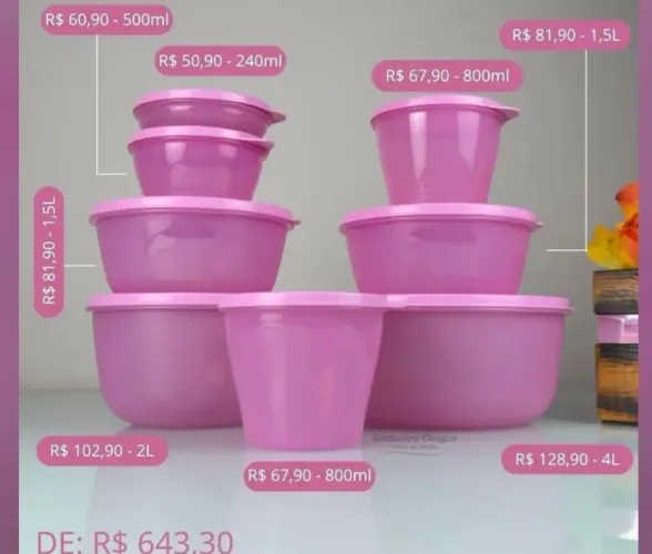 Sua mesa ainda mais linda e com a Tupperware. 