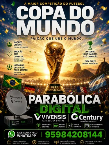 Parabólica Digital na Copa do Mundo.
