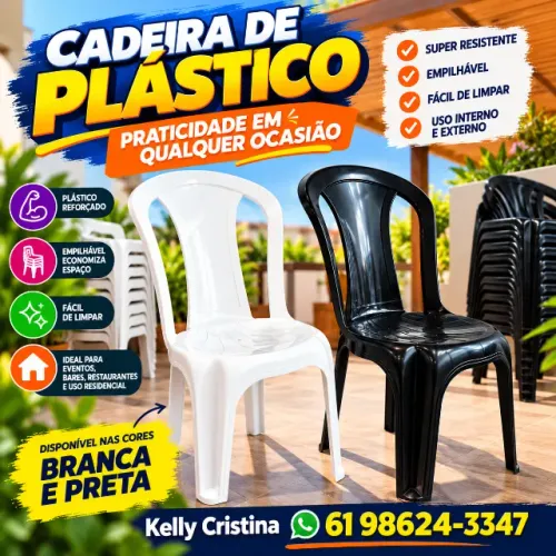 Cadeiras de Plástico no Atacado e Varejo