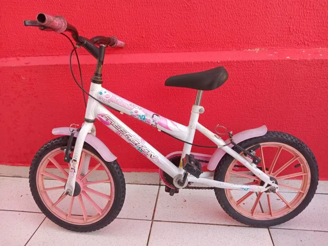 BICICLETA INFANTIL ARO 16 COM RODINHAS INCLUSAS