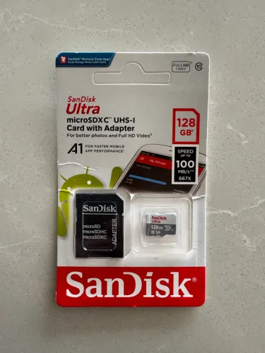 Cartão de memória San Disk 128gb- Quantidade 6