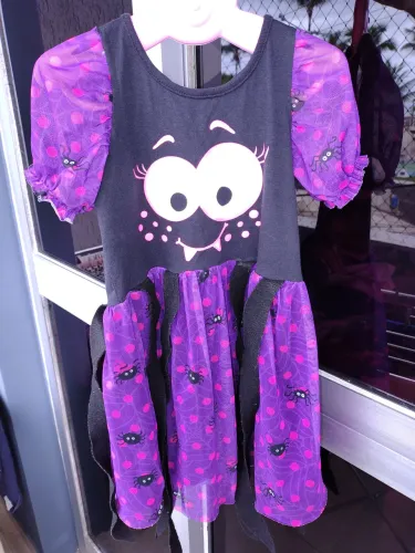 Vestido Fantasia Dona Aranha 3/4 anos