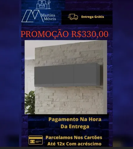GRANDE PROMOÇÃO*ARMARIO AÉREO 1.20 CHILE COM ENTREGA GRÁTIS ACEITA CARTÃO