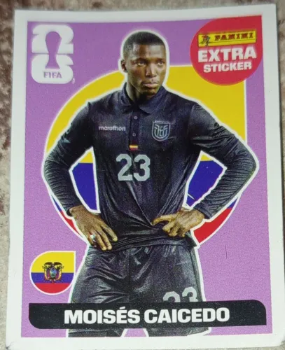 Extra Sticker roxa moisés caicedo Equador