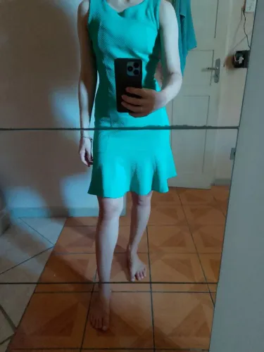 Vestido verde yessica city