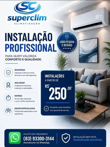 Instalação de ar condicionado