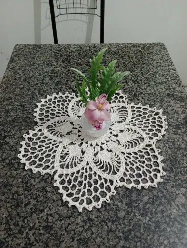Toalhinha Rendada crochê 