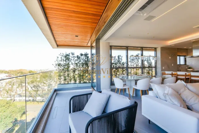 Água Verde/ Clube Curitibano, Apartamento de luxo, mobiliado e finamente decorado, 153 met