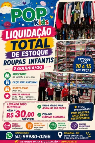 Lote de roupas infantil