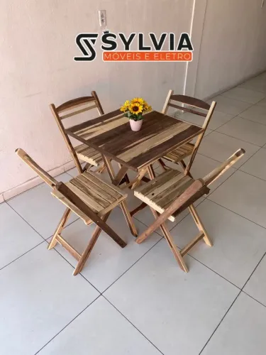 Conjunto dobrável sem verniz PROMOÇÃO