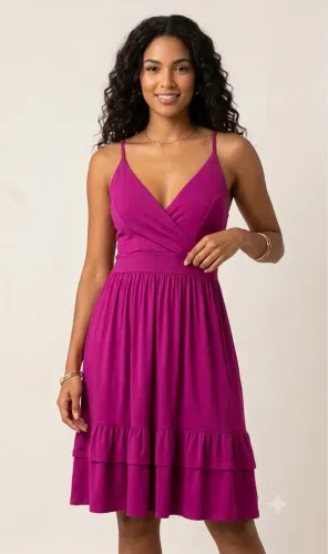 Vestido roxo M / G em malha