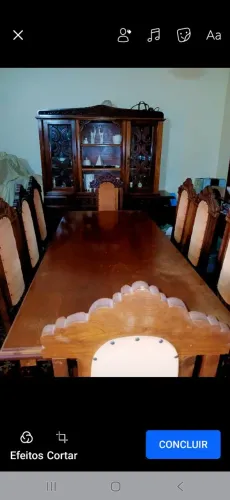 Mesa de madeira Maciça 8 lugares