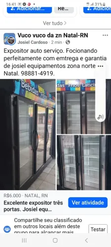 Expositor três portas. 10 X no.cartao.