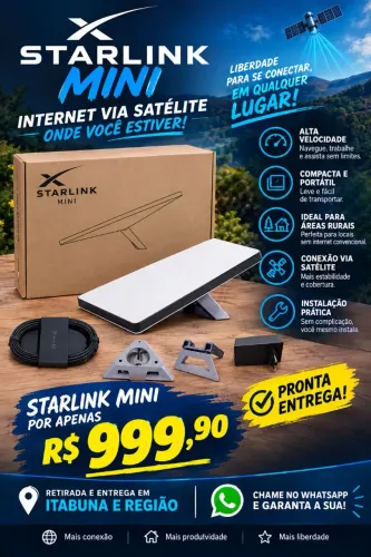 Starlink Mini Internet via satélite 