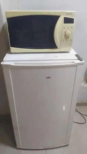 Eletrodomésticos microondas e frigo bar Electrolux