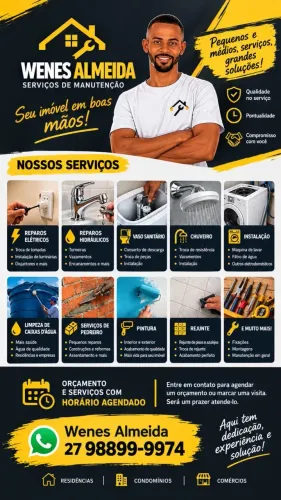 Wenes Almeida | Manutenção residencial, Elétrica, Hidráulica e Reformas