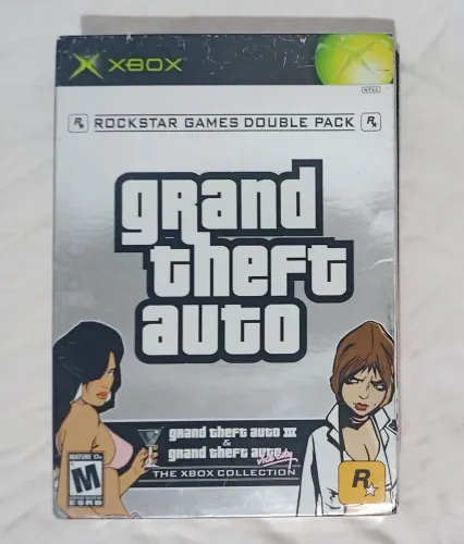 Double pack coletânea GTA 3 e vice city x box classico