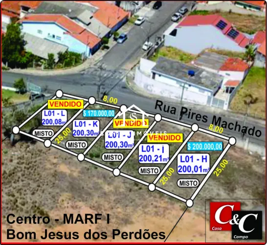 VENDA TERRENO - MARF 1 BOM JESUS DOS PERDÕES