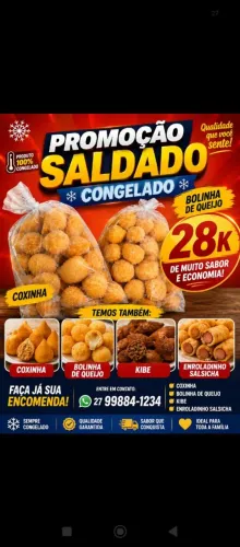Salgadinho congelado