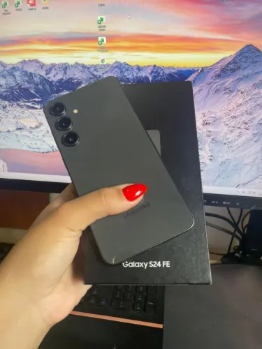 S24 FE 256gb - CINZA 3 MESES DE USO