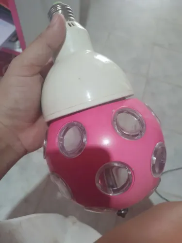 lâmpada colorida