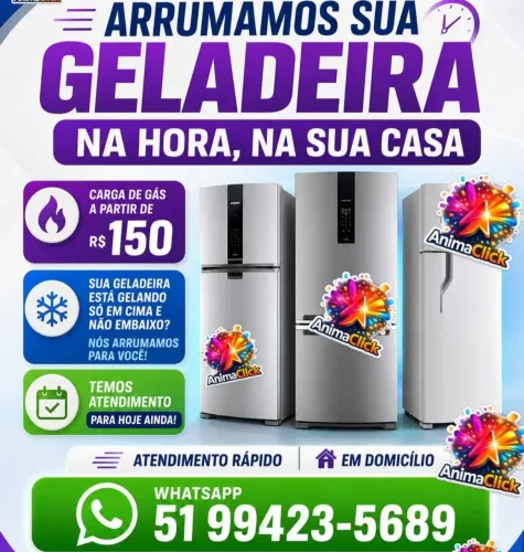 Geladeira e freezer