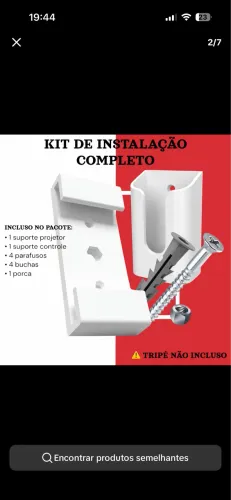 Projetor , tecido de projeção e suporte !